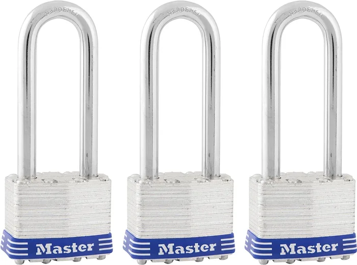 Master Lock Carded 1-3/4in Padlock 2-1/2in SH 3 Pack