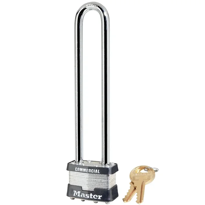 Master Lock Padlock Long 5-3/4in Shackle – Heavy Duty Security