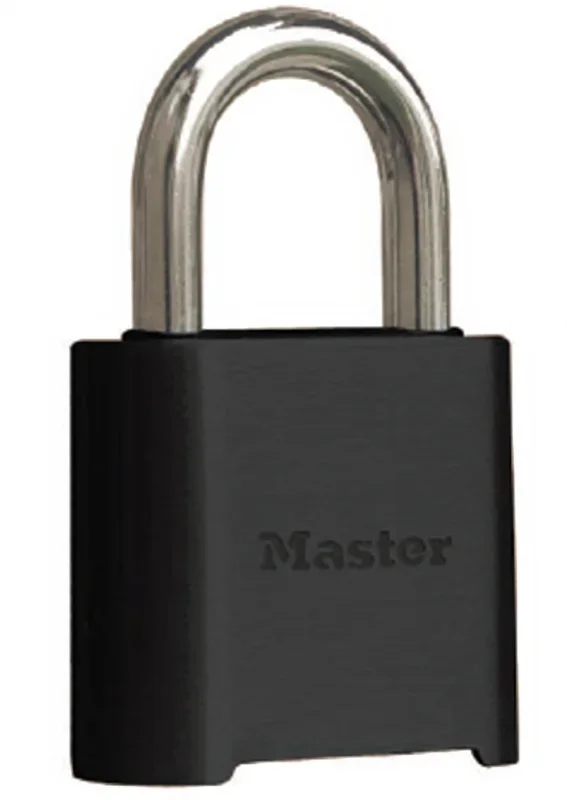 Master Lock Resettable Black Zinc Padlock Boxed
