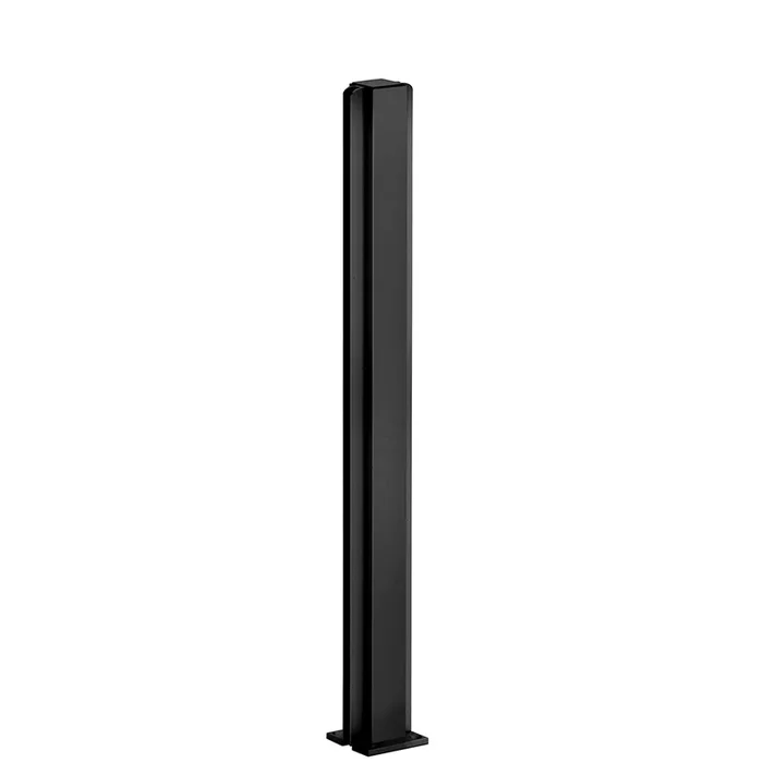 Matte Black 24″ Center Design Series Partition Post by C.R. Laurence
