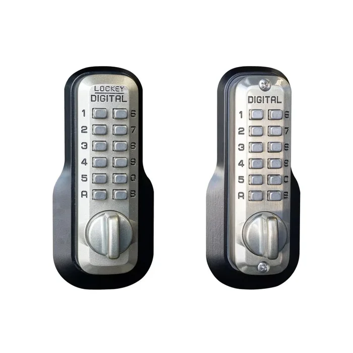 Mechanical Keyless Deadbolt with Double Combination Satin Nickel Finish – Lockey