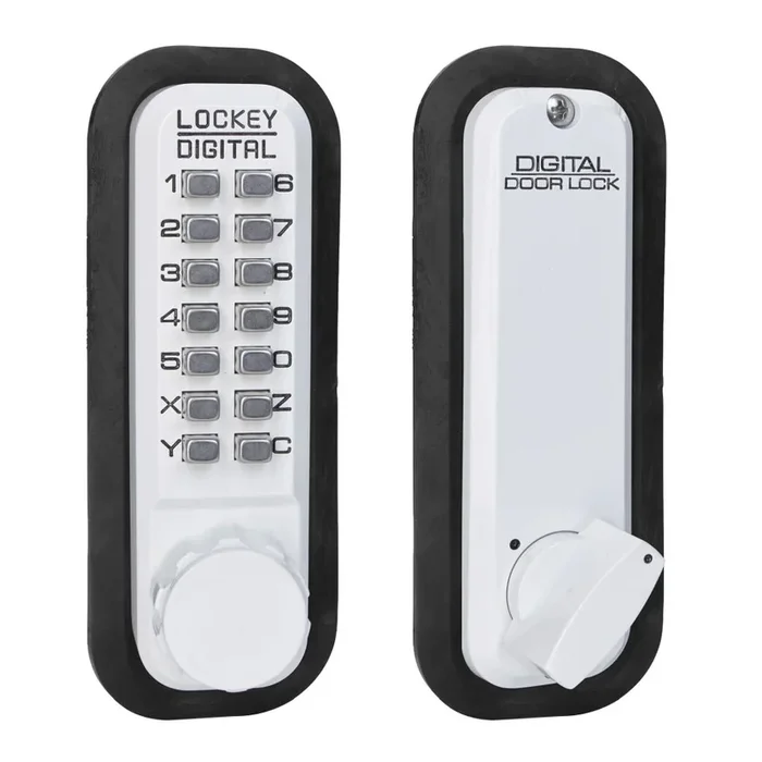 Mechanical Keyless Deadbolt with Single Combination – White Finish by Lockey