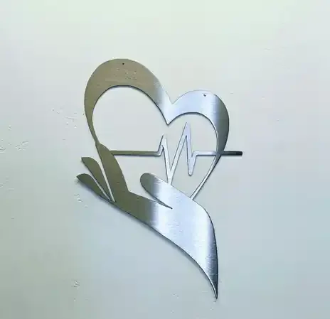 Metal Art of Wisconsin Health Care Love EKG