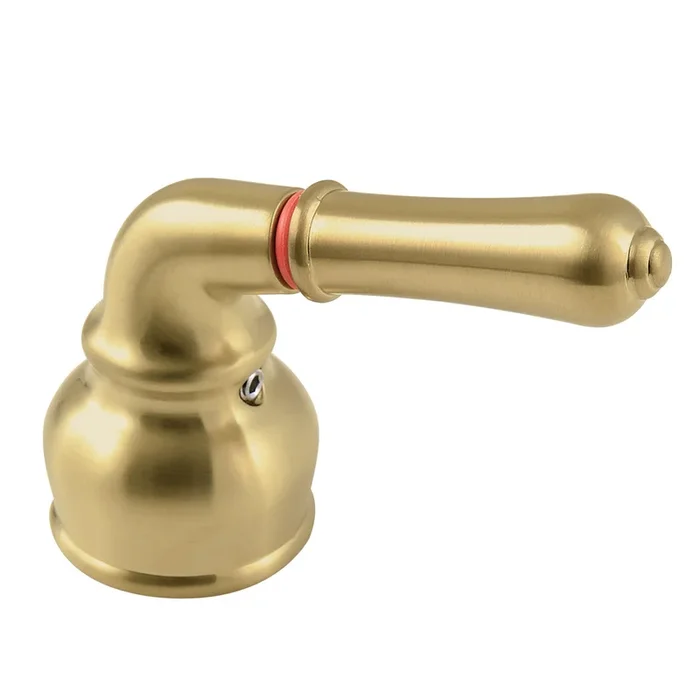 Metal Lever Handle (Hot Side) – Brushed Brass by Kingston Brass