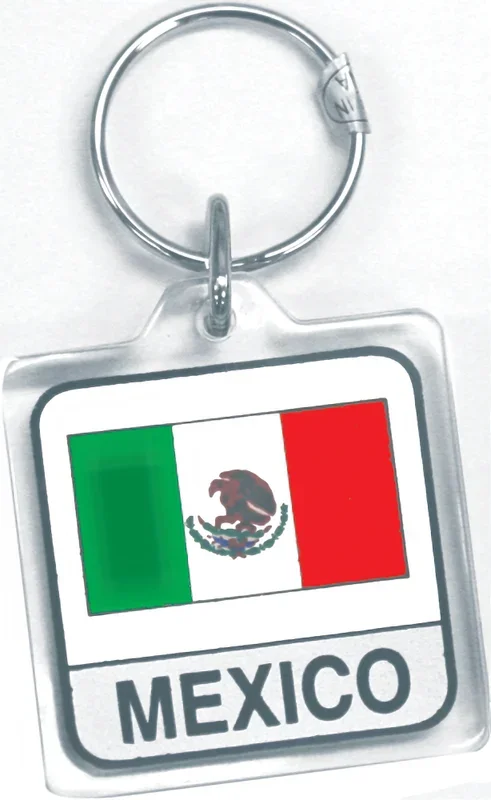 Mexico Acrylic Flag Ring Card/12 – Pro Lok Key Accessories