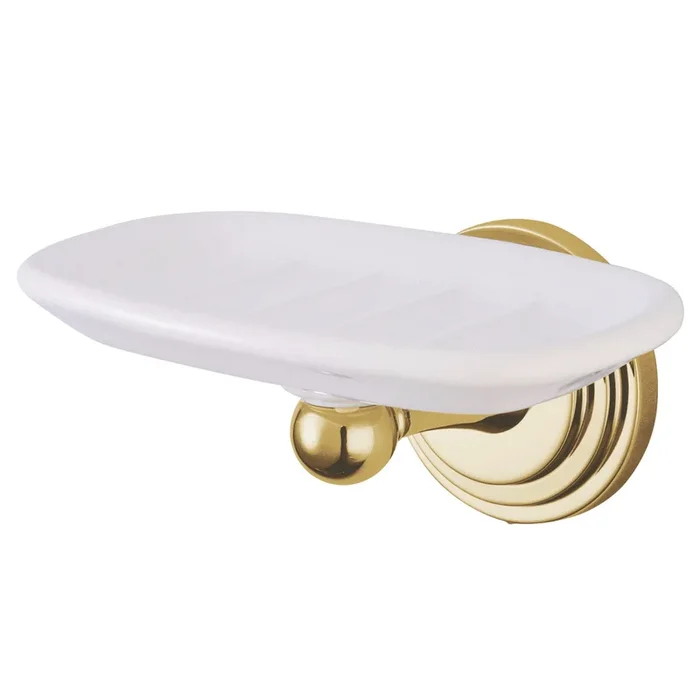 Milano Wall-Mount Soap Dish – Polished Brass by Kingston Brass