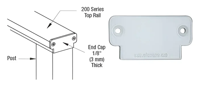 Mill 200 Series Decorative End Cap by C.R. Laurence