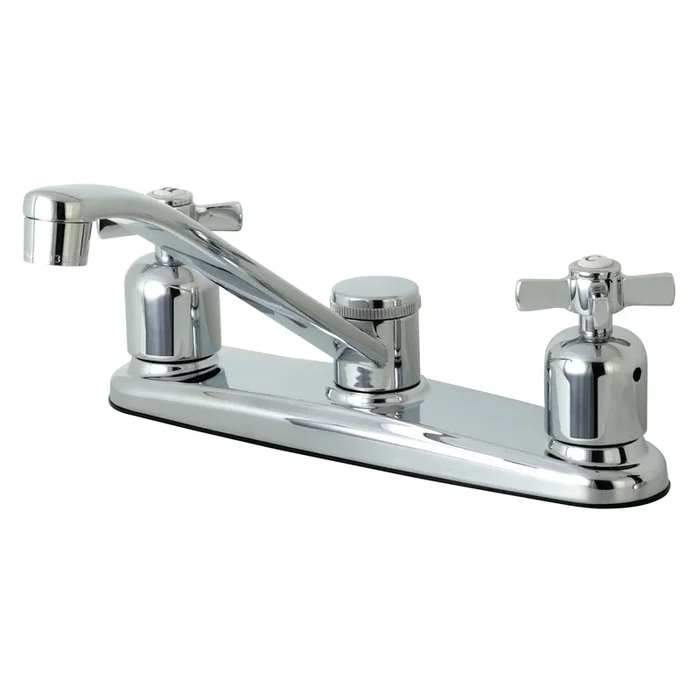 Millennium Double-Handle 8″ Centerset Kitchen Faucet, Polished Chrome – Kingston Brass