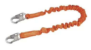 Miller Titanâ„¢ II 6 ft. Stretch Tubular Built-In Shock-Absorbing Lanyard w/Locking Snap Hooks T5111SS-Z7/6FTAF