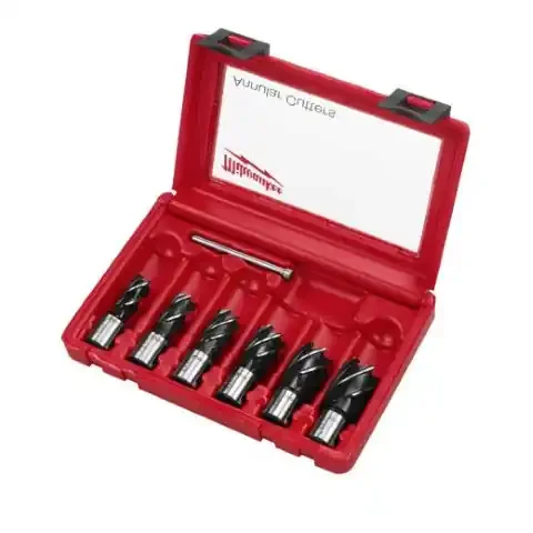 Milwaukee® HSS annular cutter 1″ 6pc kit