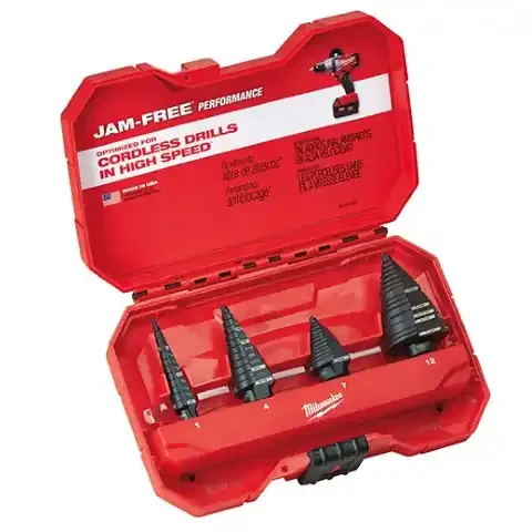 Milwaukee® Step bit 4pc set
