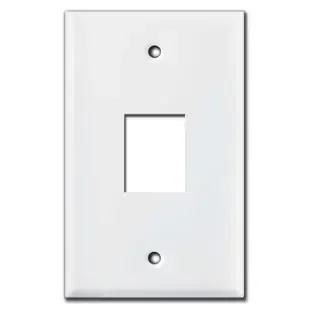 Mini 1.18″ Rocker Toggle 201 Denmark Switch Plate Cover – White