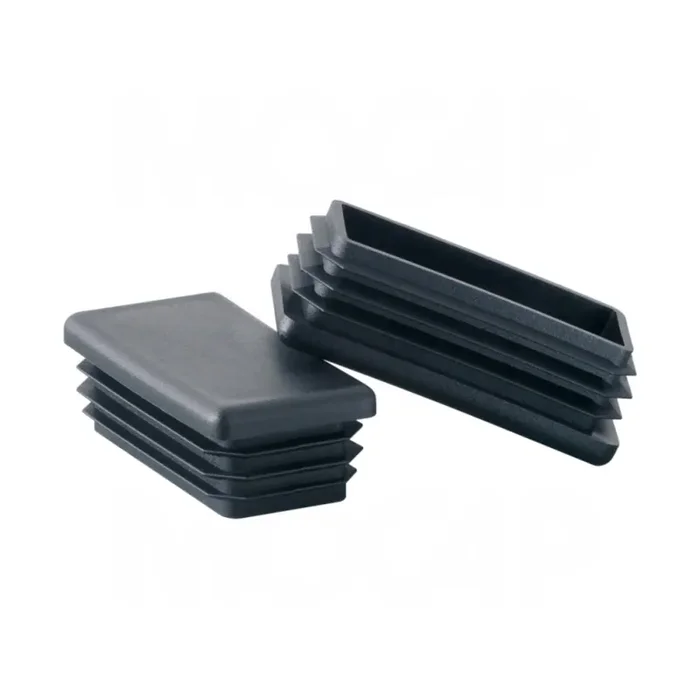 MOCAP Plastic End Cap Tube Plugs for 1″ X 2″ OD Rectangular Tube – Black (100 pcs.)