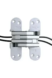 Model 220PT White Power Transfer Invisible Hinge