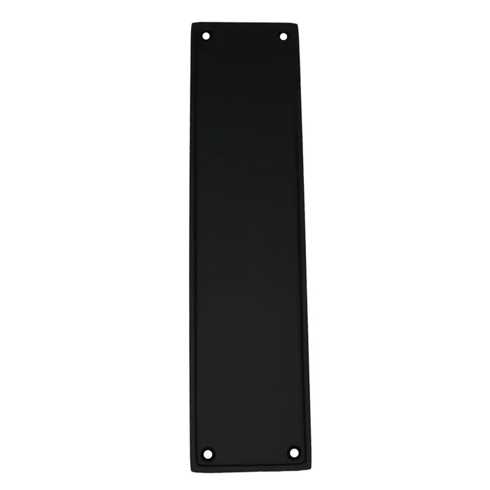 Modern Push Plate Flat Black Finish by Emtek