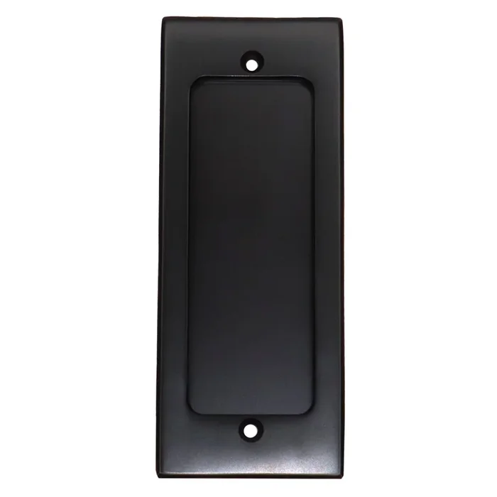 Modern Rectangular Flush Pull – Oil Rubbed Bronze Finish by Emtek