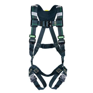 MSA EVOTECH Arc Flash Harness w/Back Web Loop – Quick-Connect leg straps – Shoulder Padding – X-Small (XSM) – 10150147