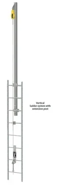 MSA Latchways Extension Post Vertical Ladder System Lifeline Kits