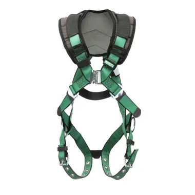 MSA V-FORM+ Harness w/Back & Side D-Rings – Tongue Buckle Leg Straps – Super Extra Large – 10206091