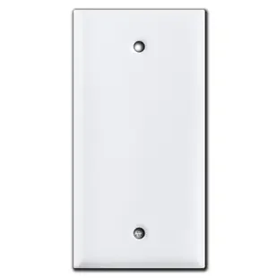 Narrow 2.25″ Blank Switchplate Cover – White