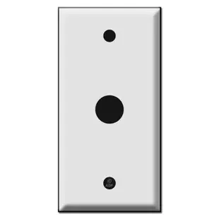 Narrow 2.25″ Phone Cable Switch Plate with 5/8″ Opening