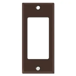 Narrow 2″ GFCI Decora Rocker Switch Wallplate Covers – Brown