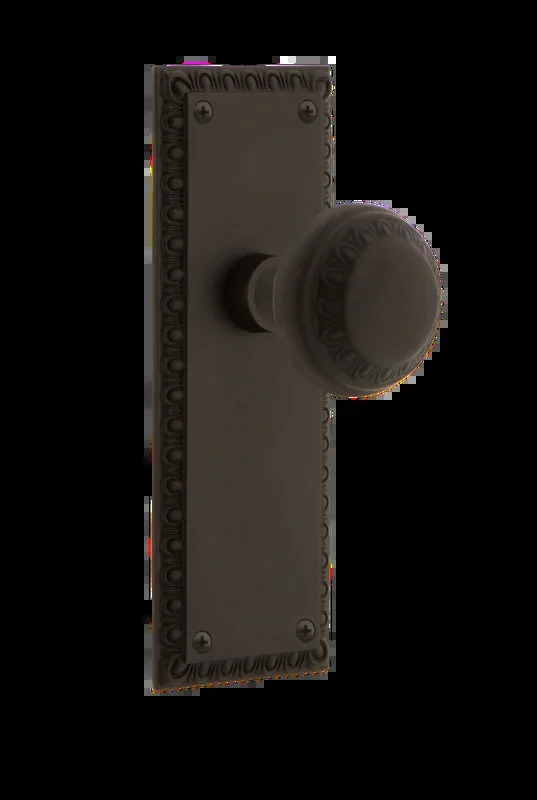 Neoclassical Plate with Neoclassical Knob – Oil-Rubbed Bronze