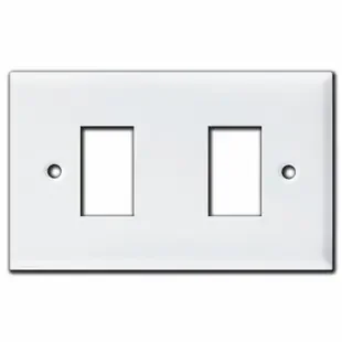 New Style 2 Switch GE Low Voltage Lighting Wall Plates – White