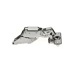 Nexis 170° Opening Hinge, 45mm Bore Pattern, Self Closing, Full Overlay, Nickel-Plated, Dowelled
