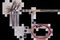 Nikro Commercial Pneumatic Rotary Brush System w/Guide – 860270