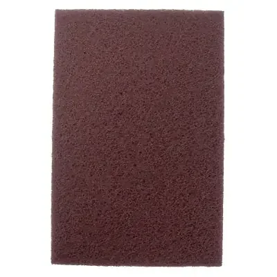 Non-Woven Hand Pad, General Purpose, 6 in x 9 in, Medium/Coarse, Brown
