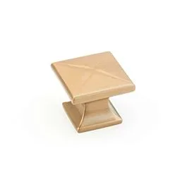 Northport Brushed Bronze Square Cabinet Drawer Knob, 1-3/8″