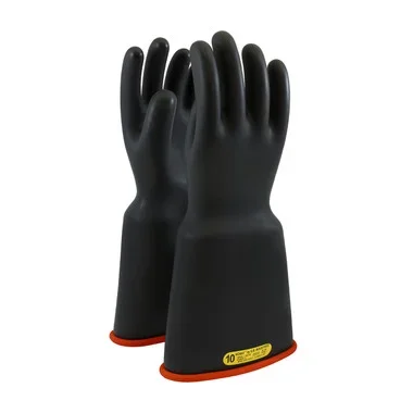 NOVAX Insulating Gloves Class 2 Rubber Glove w/Bell Cuff – 16″ – Black – 1/PR – 161-2-16