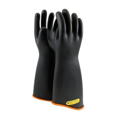NOVAX Insulating Gloves Class 2 Rubber Glove w/Contour Cuff – 18″ – Black – 1/PR – 158-2-18