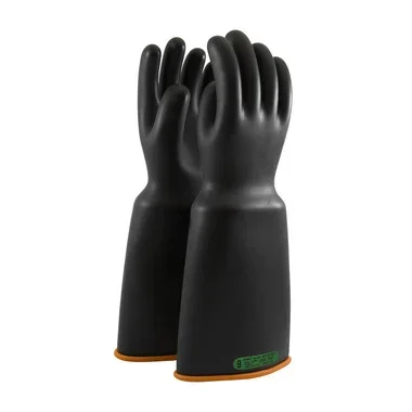 NOVAX Insulating Gloves Class 3 Rubber Glove w/Bell Cuff – 18″ – Black – 1/PR – 159-3-18