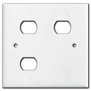 Nutone Scovill Switch Plate 2-Gang Light Exhaust Heat – White