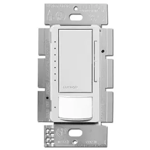 Occupancy Vacancy Dimmer Single Pole or 3 Way – White