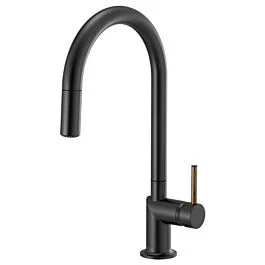 ODIN Pull-Down Faucet with Arc Spout – Less Handle, Matte Black