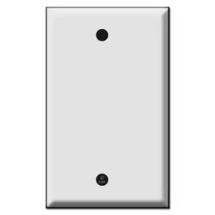 Offset Half Narrow 1 Blank Wall Face Plates .25″ Trim