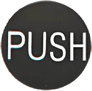 Oil Rubbed Bronze 2″ Round Push Indicator by C.R. Laurence