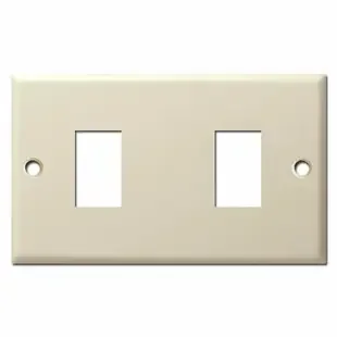 Old Style Two GE Low Voltage Switch Plate Covers – Ivory