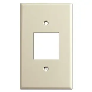 Old Type Leviton Centura 1 Square Outlet Plate Covers – Ivory