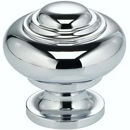 Omnia Legacy 1-9/16″ (40mm) Diameter Polished Chrome Plated Cabinet Hardware Knob