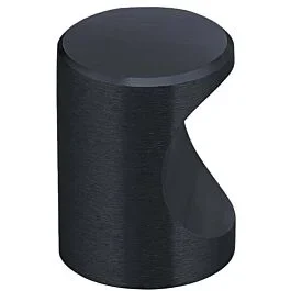 Omnia Ultima II Solid Brass 3/4″ (19mm) Overall Diameter, Lacquered Oil Rubbed Black Cylindrical Cabinet Knob