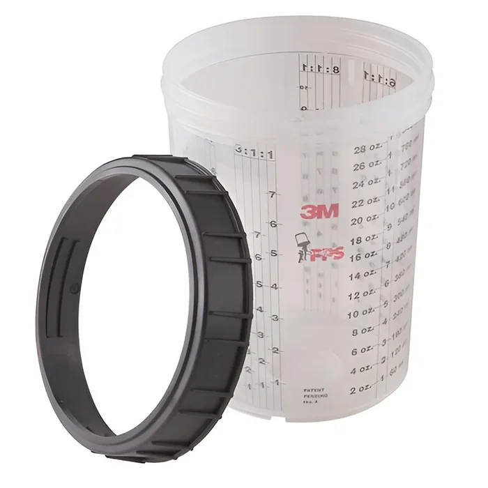 One-LargeCup Collar for Gravity Feed by 3M – Cabinet and Furniture Hardware