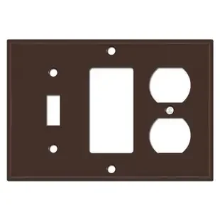 Outlet Decora Toggle Switch Cover Plate – Brown