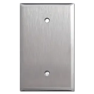 Oversized 1 Blank Wall Switch Cover – Spec Grade Stainless Steel