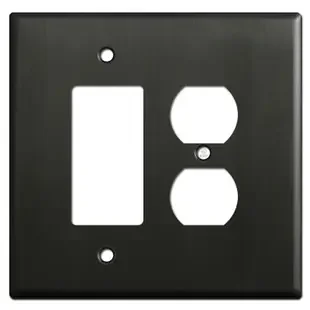 Oversized 1 Decora 1 Outlet Cover Plate – Dark Bronze