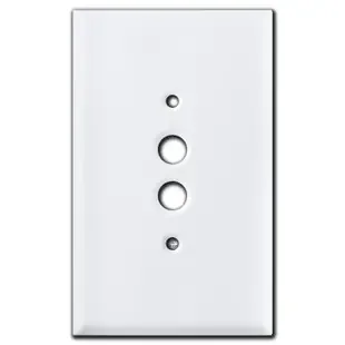 Oversized 1 Push Button Switch Wall Plate – White