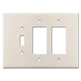 Oversized 2 Decor Rocker 1 Toggle Wall Plate – Lt. Almond